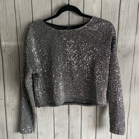 Disco queen long sleeve cropped top - Picture 1 of 2